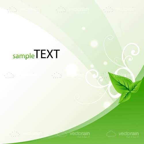 Ecology Style Vector Template